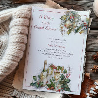 Merry Little Bridal Shower Holly Brunch and Bubbly
