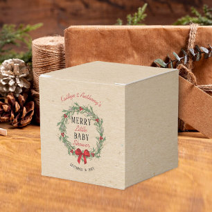 Merry Little Christmas Baby Shower Favour Box