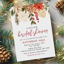 Merry Little Christmas Bridal Shower