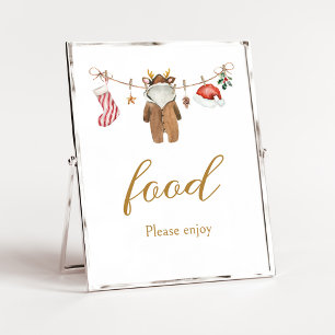 Merry Little Christmas Clothes Food Sign