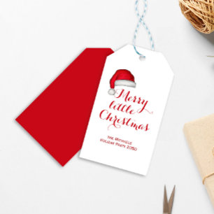Merry Little Christmas Custom Gift Tags