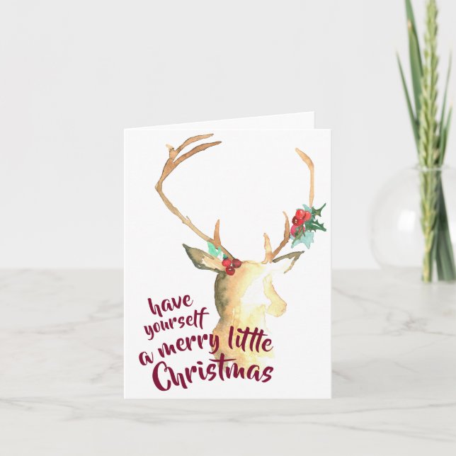 Merry Little Christmas Greeting Card (Front)