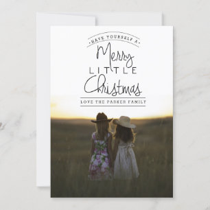 Merry Little Christmas   Holiday Photo Card