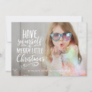 Merry Little Christmas Holiday Photo Card