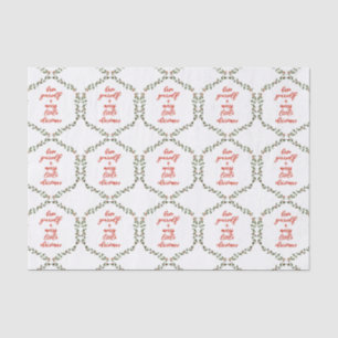 Merry Little Christmas - Holly Wreath Tissue Paper