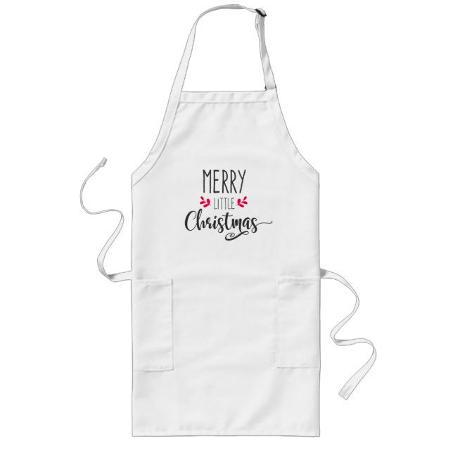Merry Little Christmas Long Apron (Front)