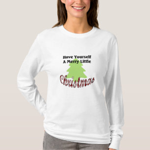 Merry Little Christmas Long Sleeve Ladies T-Shirt