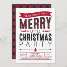 Merry Little Christmas Party Invitation