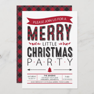 Merry Little Christmas Party Invitation