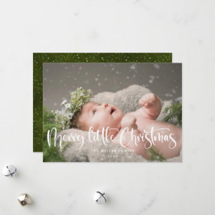 Merry Little Christmas Photo Holiday Card