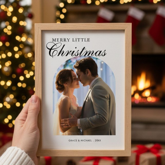 Merry Little Christmas Romantic Couple Card (Creator Uploaded)