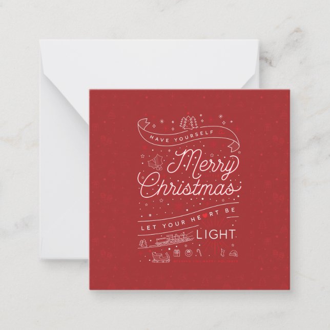 Merry Little Christmas Stationery Note Cards (Front)