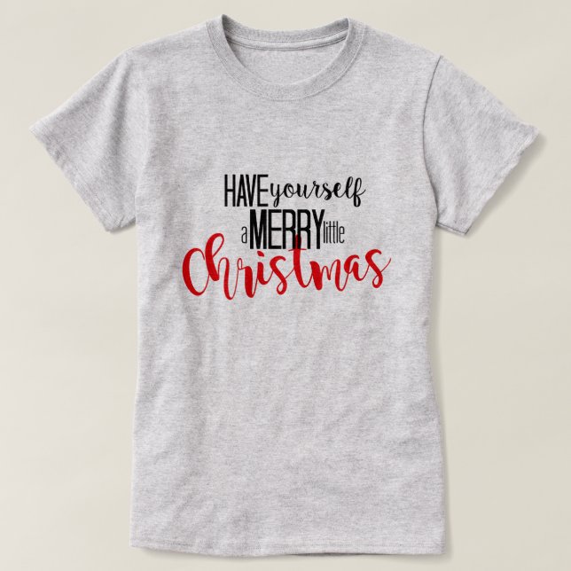 merry little christmas T-Shirt (Design Front)
