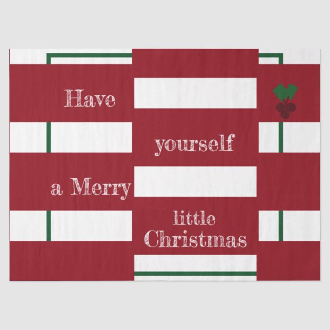 "Merry Little Christmas" Tissue Paper (Front)