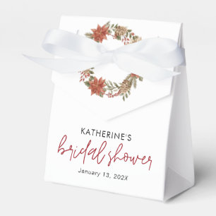 Merry Little Christmas Winter Bridal Shower  Favour Box