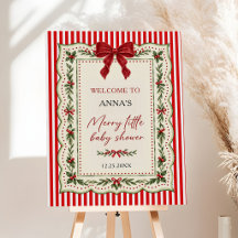 Merry Little Coquette Christmas Baby Shower