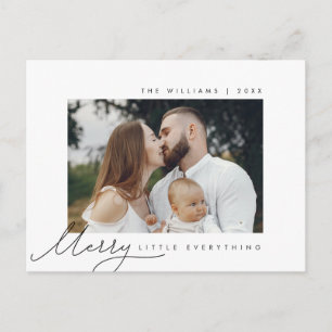 Merry Little Everything, Christmas, Family Photo Postcard