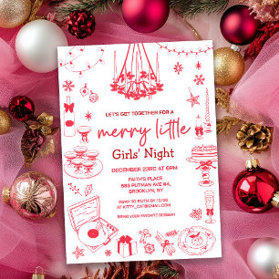 Merry Little Holiday Christmas Invitation