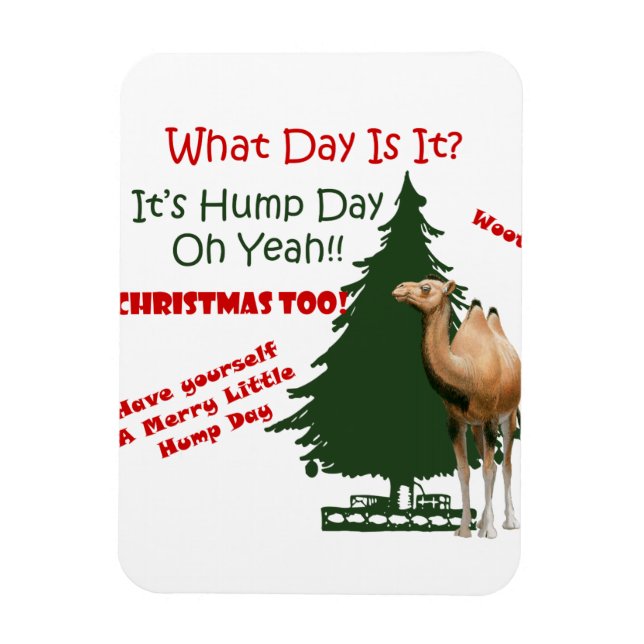 Merry Little Hump Day Christmas Magnet (Vertical)