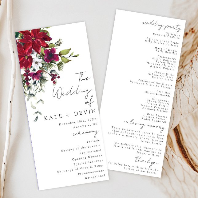 Merry Little Wedding Program (Creator Uploaded)