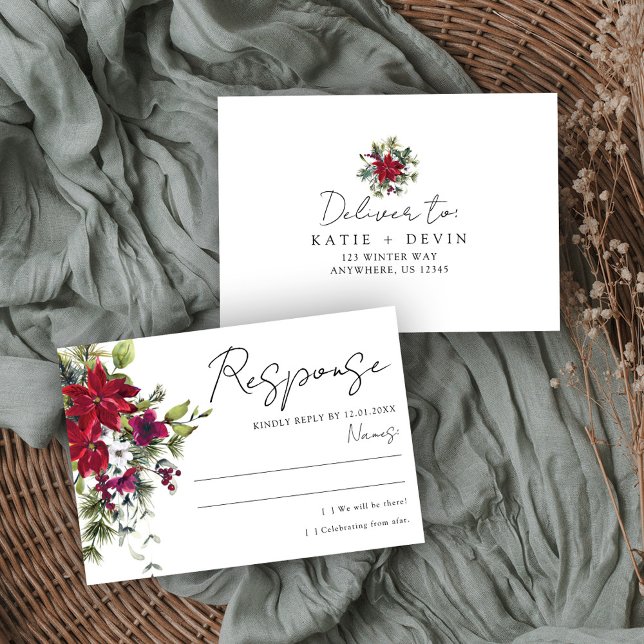 Merry Little Wedding RSVP Card (Creator Uploaded)