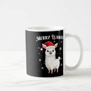 Merry Llamas Funny Christmas Llama Animal Holiday  Coffee Mug