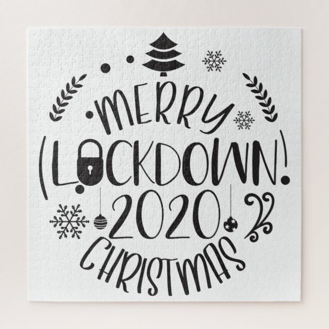 Merry lockdown Christmas 2020 Jigsaw Puzzle (Vertical)