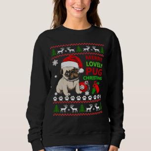 Merry lovely pug christmas funny Essential T-Shirt Sweatshirt