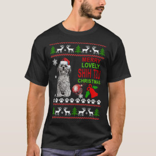 Merry Lovely Shih Tzu  Christmas T-Shirt