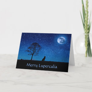 Merry Lupercalia (wolf) Holiday Card