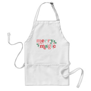 Merry Magic - Colourful Holiday Typography Standard Apron