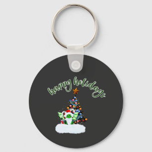 Merry & Magical  Christmas Cheer with a Dragon Twi Key Ring