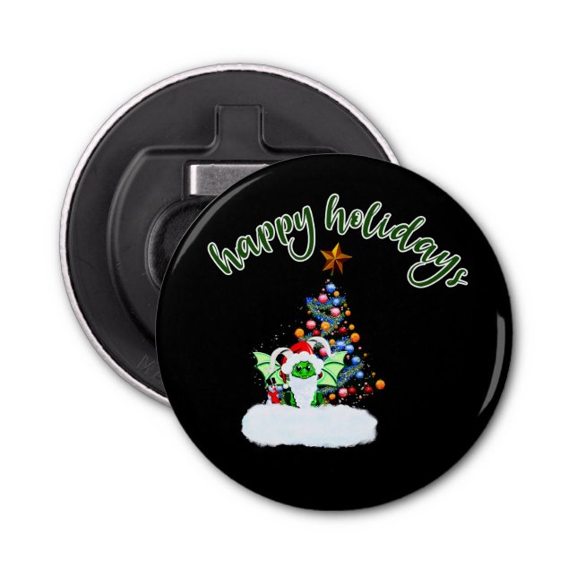 Merry & Magical Christmas with a Dragon Twist Bottle Opener (Front)