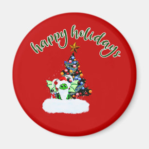 Merry & Magical Christmas with a Dragon Twist Magnet