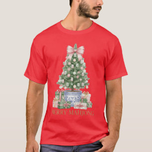 Merry Mahjong Christmas Mahj friend T-Shirt