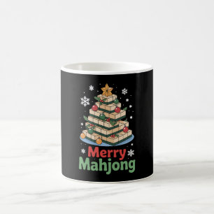 Merry Mahjong Christmas Tiles Tree Xmas Holiday Coffee Mug