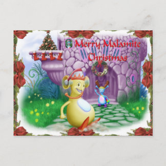 Merry Malamite Christmas! Holiday Postcard