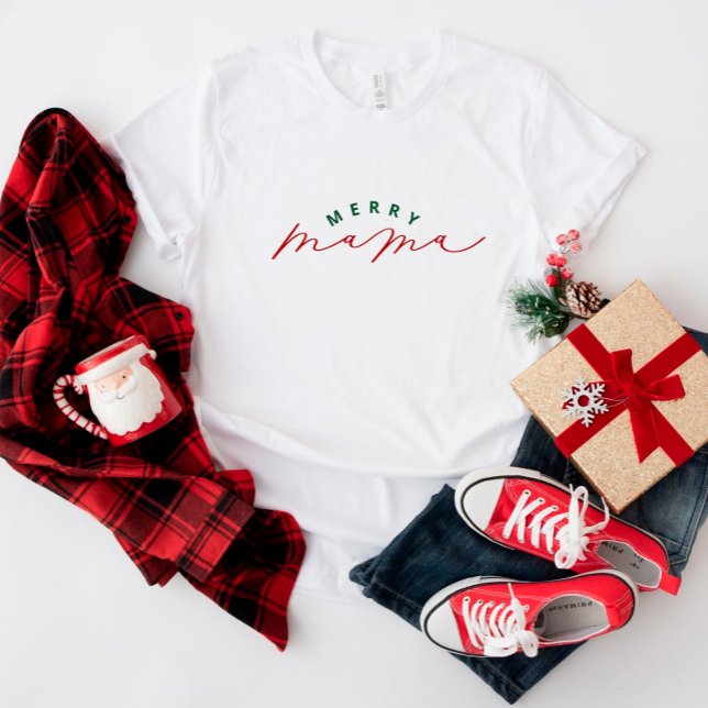 Merry Mama Script Christmas Shirt (Creator Uploaded)