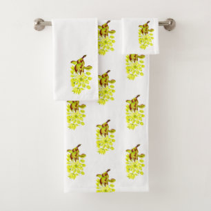 'Merry Maples' on a Bathroom Towel Set (III)