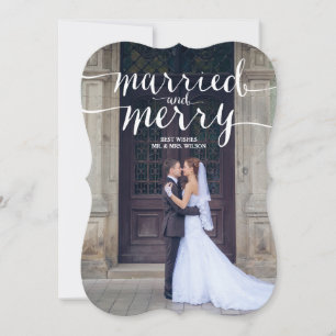 MERRY & MARRIED HOLIDAY PHOTO CARD
