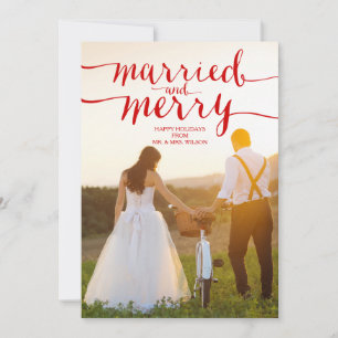 MERRY & MARRIED HOLIDAY PHOTO CARD