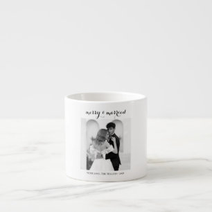 Merry & Married - Personalised Newlywed Christmas Espresso Cup