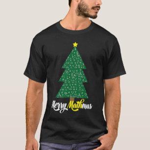 Merry Math mas Algebra Geometry Math Christmas Tre T-Shirt