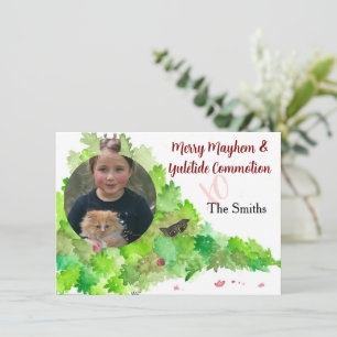 Merry Mayhem Seasonal Greeting Holiday Card