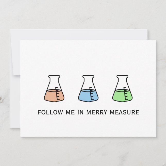 Merry Measure Chemistry Science Erlenmeyer Holiday (Front)
