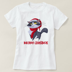 Merry Meowy Christmas Cat T-Shirt