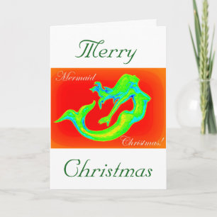 Merry Mermaid Christmas Thunder_Cove Holiday Card