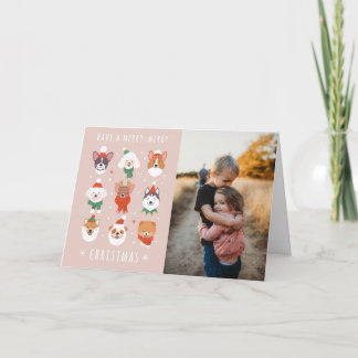 Merry-Merry Christmas Dogs Holiday Card