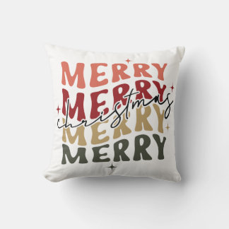 Merry Merry Christmas Matching Family Cushion