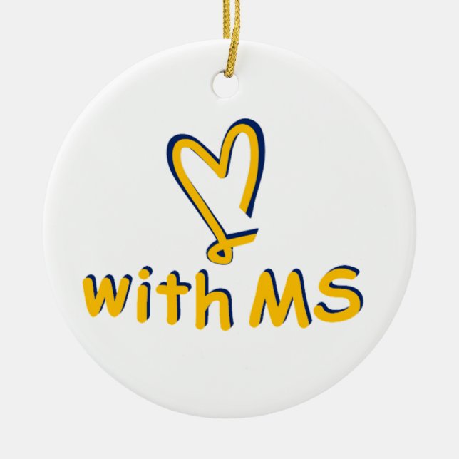 Merry Merry Merry Ceramic Ornament (Front)